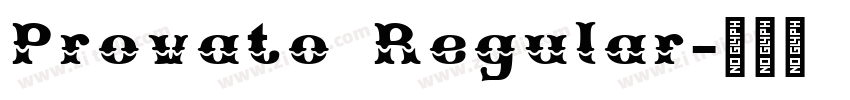Provato Regular字体转换